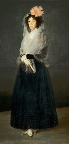 repro. tabeaux craquelée. Comtesse et marquise. Goya