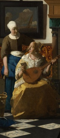 repro. tabeaux craquelée. Vermeer. La lettre d’amour