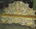 01311-00 Cassapanca en bois ancien decor CS11 185 x 42 x h 131 cm