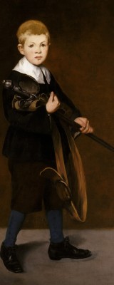 repro. de tabeaux craquelés (pages tableaux) Manet. L Enfant à l épée.