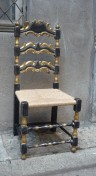 01325-00 Chaise Chigi assise paillée 47 x 44 x h 105 cm