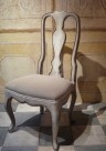 51301-00 Chaise Reine-Anne monochrome et or 54 x 46 x h 108 cm