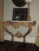 00209-00 Console Louis XV Lucchese avec marbre 132 x 60,5 x h 101 cm