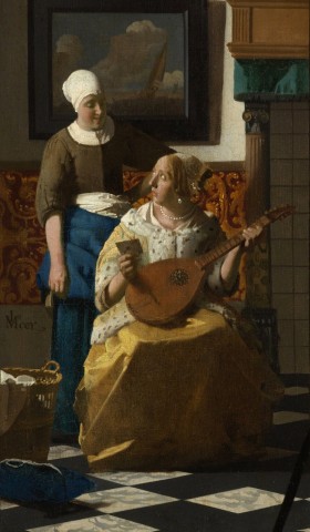 repro. tabeaux craquelée. Vermeer. La lettre d’amour