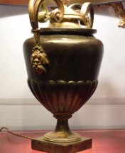 01914-00 Pied de lampe en bronze antique