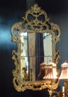 01403-00 Miroir Baroque en bois doré, glace en 4 parties 86xh149 cm