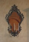 01406-00 Miroir vénitien baroque en argent oxydé 76xh120cm