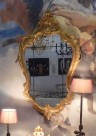 01407-00 Miroir Pucci en bois doré, glace en 9 parties 75xh121 cm