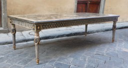 00322-00 Table haute Real, dimensions 300 x 120 x h 78 cm