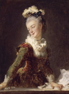 repro. de tabeaux craquelés. Fragonard. Marie-Madeleine Guimard